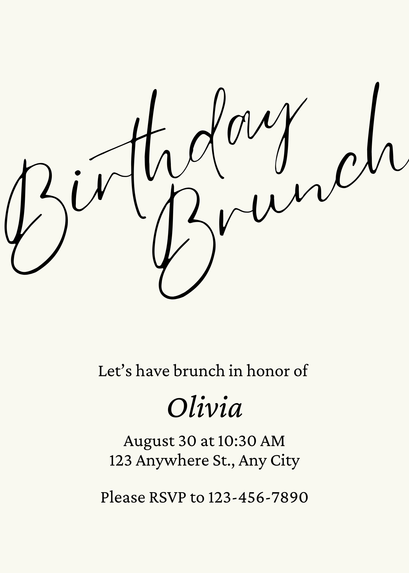 Birthday Party Invitation